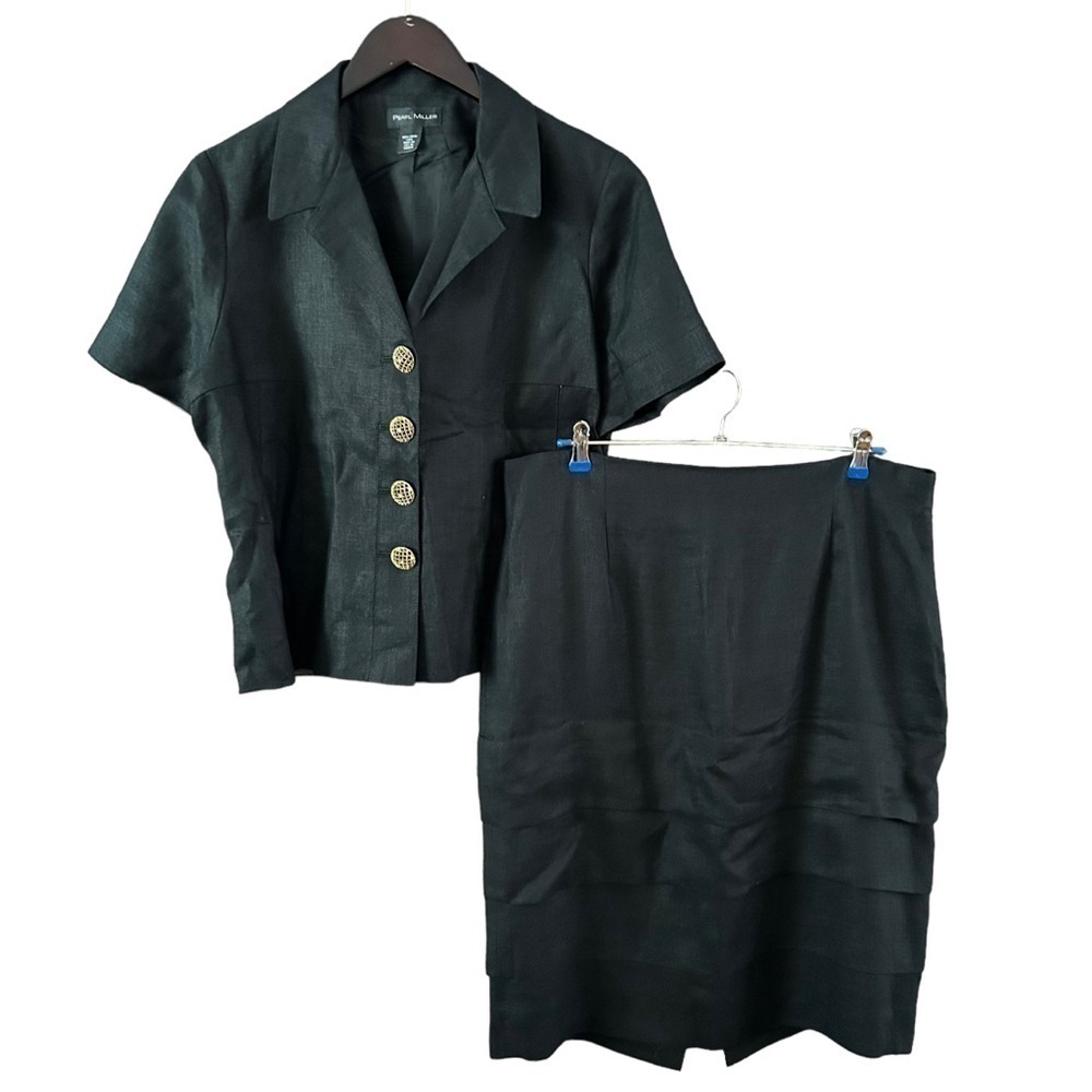 Pearl Miller Custom Linen Skirt/Blazer Suit
